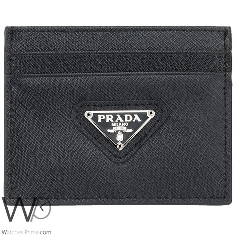 mens card case prada|authentic prada wallet sale.